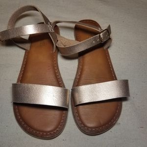 Girls Rose gold sandals